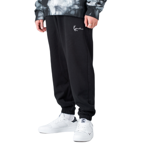 KARL KANI SIGNATURE ESSENTIAL REGULAR FIT SWEATPANTS Μαύρο