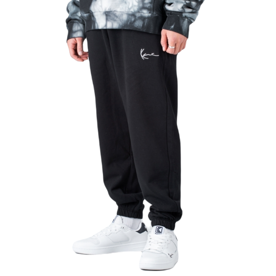 KARL KANI SIGNATURE ESSENTIAL REGULAR FIT SWEATPANTS Μαύρο
