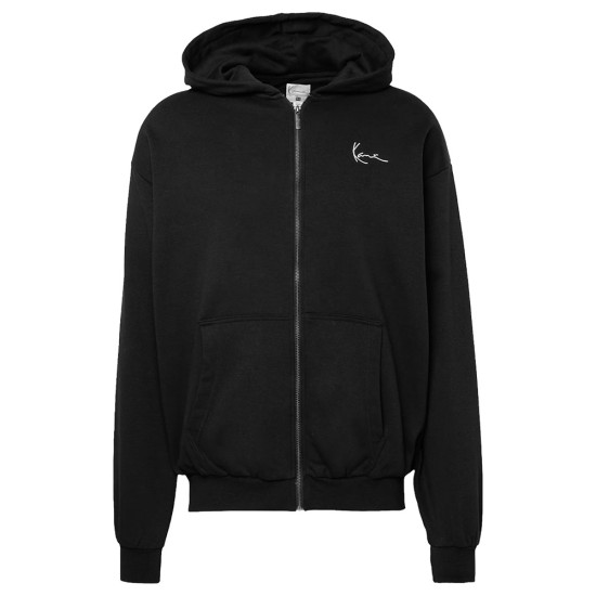 Karl Kani Chest Signature Essential Zip Hoodie Μαύρο