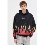 KARL KANI  Small Signature Flame Relaxed Fit Μαύρο 