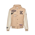 Karl Kani RETRO PATCH BLOCK COLLEGE - Light jacket Μπεζ