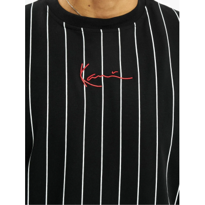 KARL KANI T-SHIRT SMALL SIGNATURE PINSTRIPE Mαύρο KARL KANI T-SHIRT SMALL SIGNATURE PINSTRIPE Mαύρο