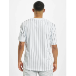 KARL KANI T-SHIRT SMALL SIGNATURE PINSTRIPE Άσπρο