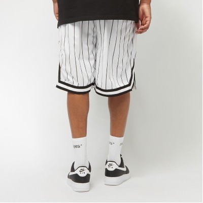 Karl Kani Small Signature Pinstripe Mesh Shorts Άσπρο Karl Kani Small Signature Pinstripe Mesh Shorts Άσπρο