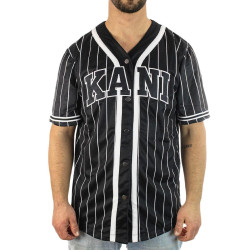 Karl Kani Serif Pinstripe Baseball Trikot Μαύρο