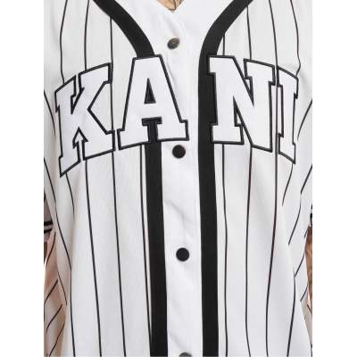 KARL KANI SERIF PINSTRIPE BASEBALL SHIRT Άσπρο KARL KANI SERIF PINSTRIPE BASEBALL SHIRT Άσπρο