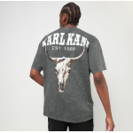 Karl Kani Small Signature Washed Heavy Jersey Skull Tee anthracite Γκρι