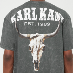 Karl Kani Small Signature Washed Heavy Jersey Skull Tee anthracite Γκρι