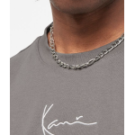 KARL KANI SMALL SIGNATURE ESSENTIAL TEE ANTHRACITE Γκρί