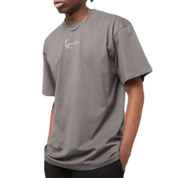 KARL KANI SMALL SIGNATURE ESSENTIAL TEE ANTHRACITE Γκρί