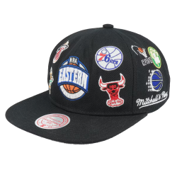 Mitchell & Ness NBA East All Over Conference Deadstock Black Snapback Μαύρο