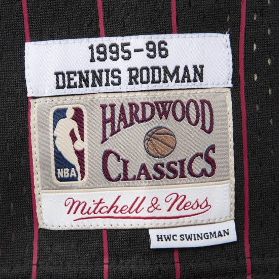 MITCHELL & NESS Swingman Jersey Chicago Bulls Alternate 1995-96 Dennis Rodman Μαύρο