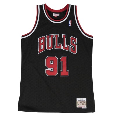 MITCHELL & NESS Swingman Jersey Chicago Bulls Alternate 1997-98 Dennis Rodman Μαύρο