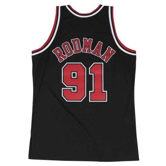 MITCHELL & NESS Swingman Jersey Chicago Bulls Alternate 1997-98 Dennis Rodman Μαύρο