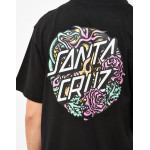 Santa Cruz Dressen Rose Crew Two T-Shirt Μαύρο