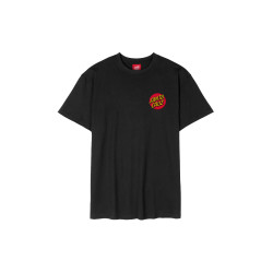 Santa Cruz Classic Dot Chest T-Shirt Μαύρο