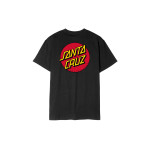 Santa Cruz Classic Dot Chest T-Shirt Μαύρο