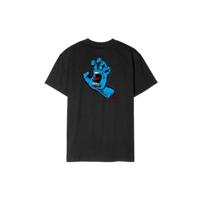 Santa Cruz Screaming Hand Chest T-Shirt  Μαύρο