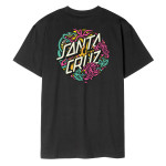 Santa Cruz Dressen Rose Crew Two T-Shirt Μαύρο