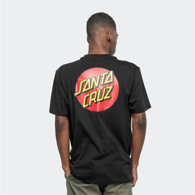 Santa Cruz Classic Dot Chest T-Shirt Μαύρο