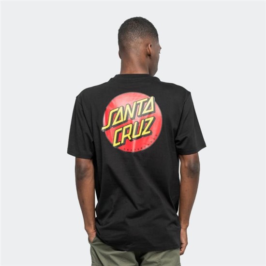Santa Cruz Classic Dot Chest T-Shirt Μαύρο