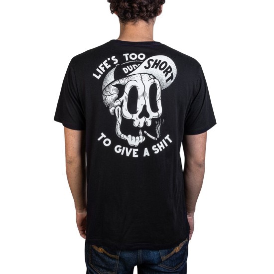 THE DUDES Too Short Smokes T-shirt Μαύρο