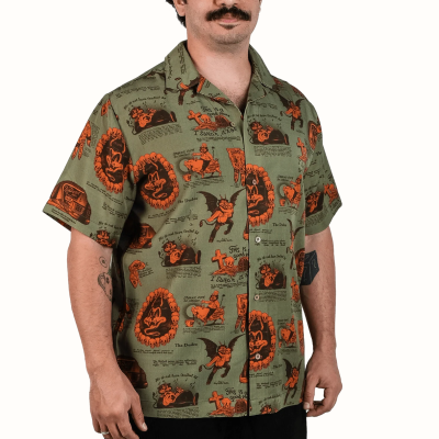 THE DUDES BEELZEBUD Shirt Λαδί THE DUDES BEELZEBUD Shirt Λαδί