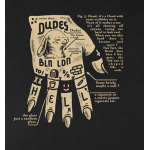 THE DUDES DEAD HAND T-SHIRT Μαύρο