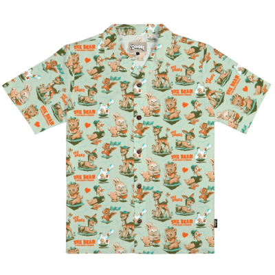 THE DUDES WASTED DUDES HAWAIIAN SHIRT PISTACHIO Πολύχρωμο THE DUDES WASTED DUDES HAWAIIAN SHIRT PISTACHIO Πολύχρωμο
