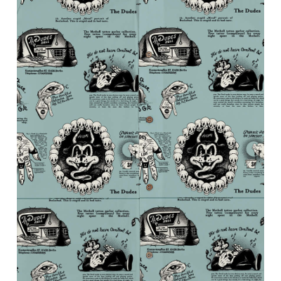 The Dudes BEELZEBUD BLUES Shirt Πολύχρωμο The Dudes BEELZEBUD BLUES Shirt Πολύχρωμο
