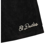 THE DUDES EL DUDES EZ SHORTS CORD BLACK  Μαύρο