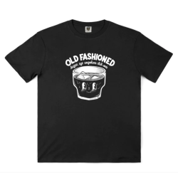 THE DUDES OLD FASHIONED CLASSIC T-SHIRT BLACK Μαύρο