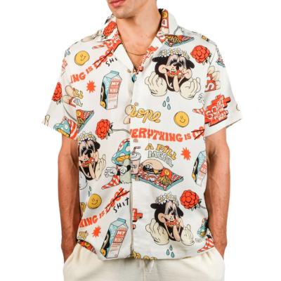 THE DUDES A PILL MEAL HAWAIIAN SHIRT MULTICOLOR Πολύχρωμο THE DUDES A PILL MEAL HAWAIIAN SHIRT MULTICOLOR Πολύχρωμο
