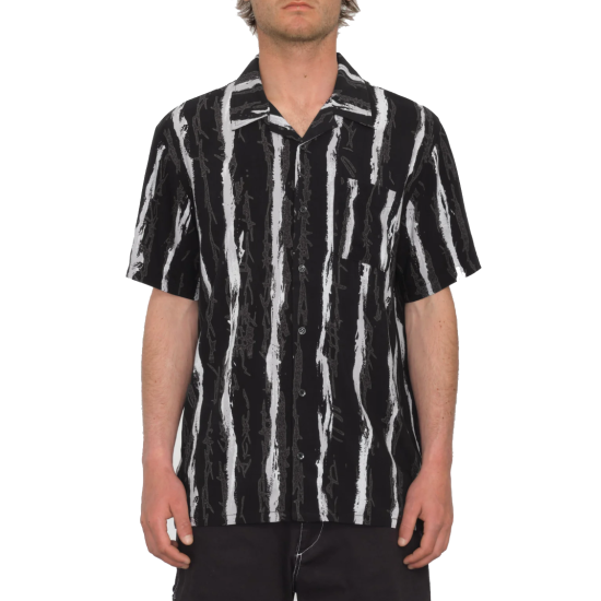 Volcom V ENT HOCKEY DAD SHIRT - STEALTH Mαύρο