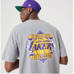 New Era LA Lakers NBA Championship Oversized T-Shirt Γκρί