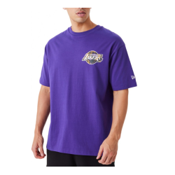New Era LA Lakers NBA Infill Team Logo Purple Oversized T-Shirt Μωβ