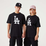 New Era LA Dodgers MLB League Essential Black Oversized T-Shirt Μαύρο