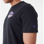 New Era LA Lakers NBA Holographic Black T-Shirt Μαύρο