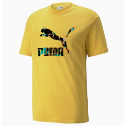 Puma HC Graphic Men's Tee Κίτρινο