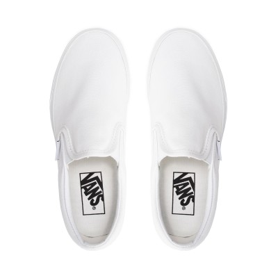 Vans Classic Slip On Άσπρο