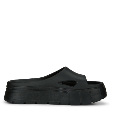 Puma Mayze Stack Injex Wns Slides Μαύρο Puma Mayze Stack Injex Wns Slides Μαύρο
