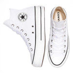 Converse Chuck Taylor All Star Lift Leather High Top Άσπρο