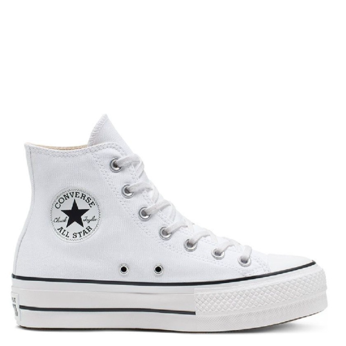 Converse Chuck Taylor All Star Lift Leather High Top Άσπρο