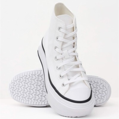 Converse Chuck Taylor All Star Lift Double Stack Άσπρο