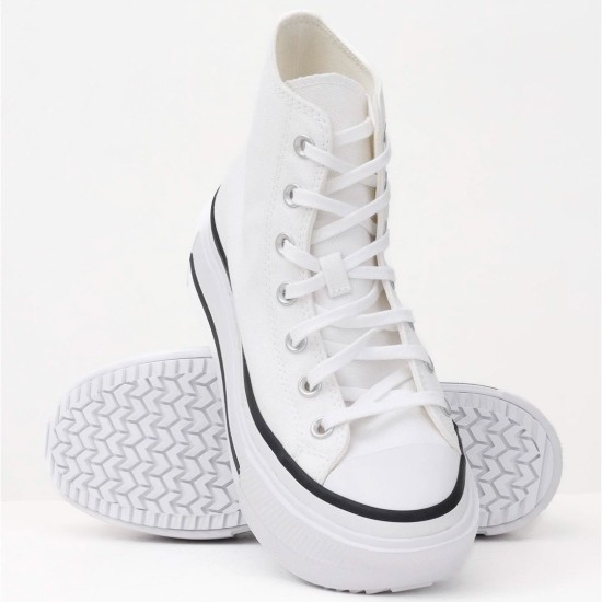 Converse Chuck Taylor All Star Lift Double Stack Άσπρο