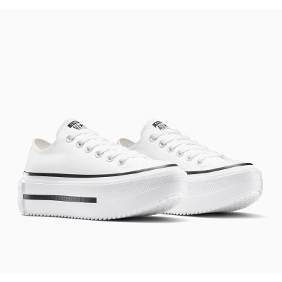 Converse Women's Chuck Taylor All Star OX Lift Double Stack Άσπρο