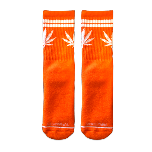 BEE UNUSUAL Weed Stripes 420 Color Edition Socks Πορτοκαλί