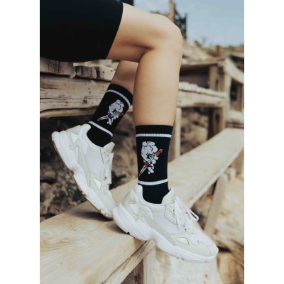 Bee Unusual Street Sugar “Double Crosser” socks Μαύρο