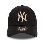 New Era New York Yankees League Essential Black 39THIRTY Stretch Fit Cap Μαύρο