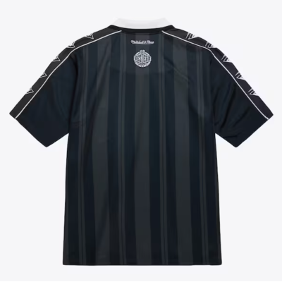 Mitchell & Ness Golden State Warriors Black Hardwood Classics Striker V-Neck Polo Μαύρο Mitchell & Ness Golden State Warriors Black Hardwood Classics Striker V-Neck Polo Μαύρο